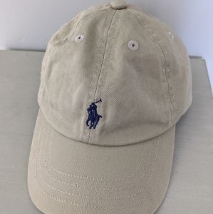 Ralph Lauren Polo baby toddler khaki hat 12-24 mo